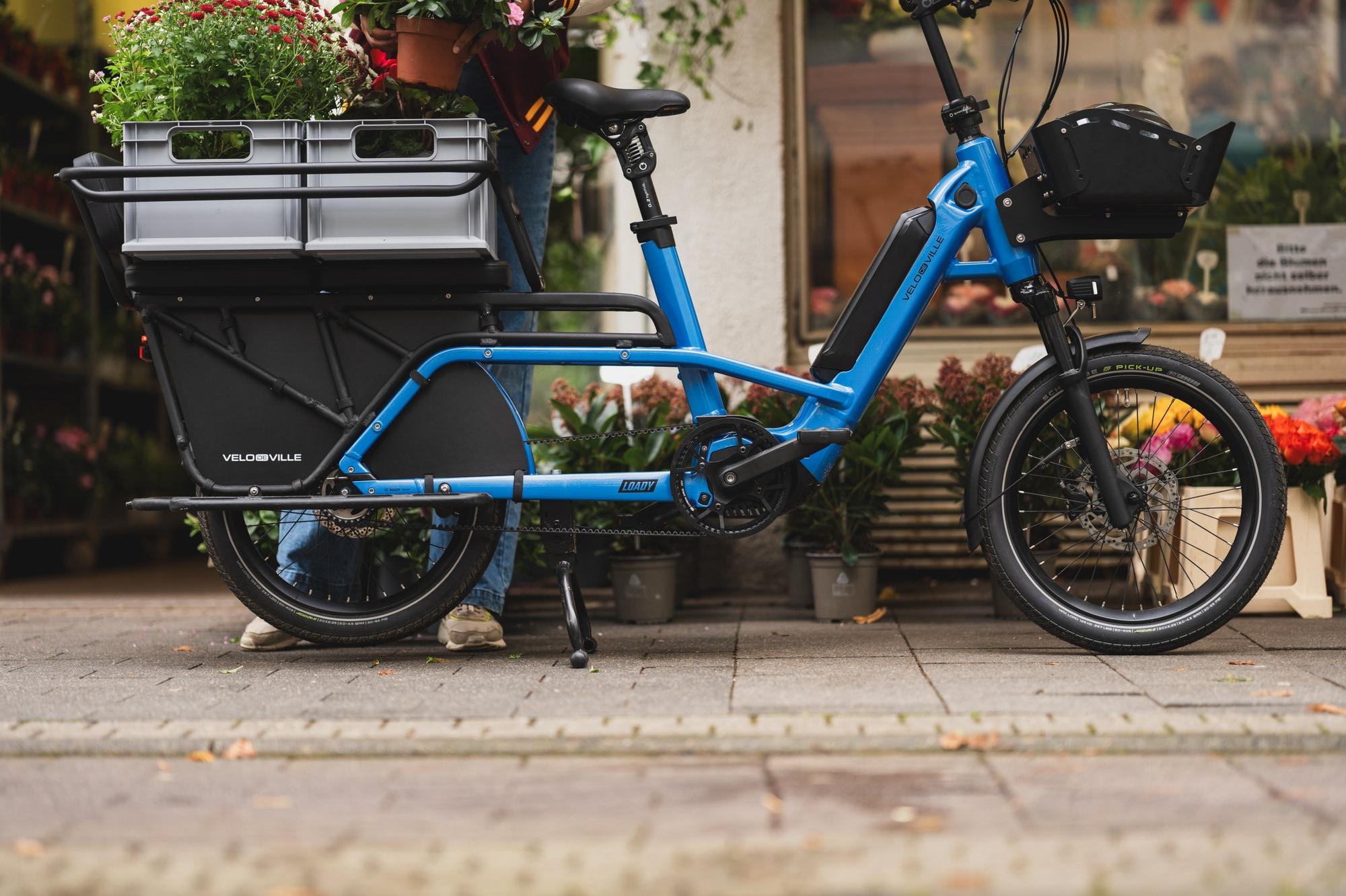 Entdecken Sie das Velo de Ville Loady Family. Perfekt zum Transport, ideal für Alltag und Einkäufe. Stilvolles Desi