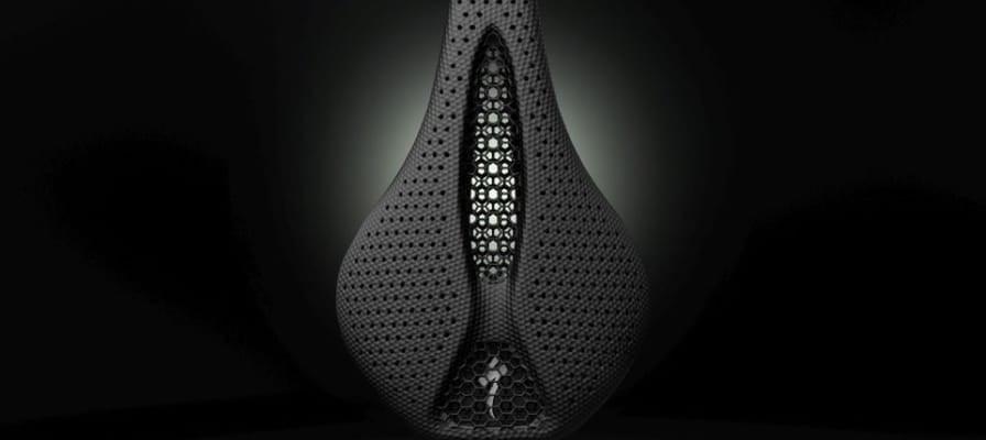 Sattel von Specialized mit 3D-gedrucktem Design und Carbonstruktur