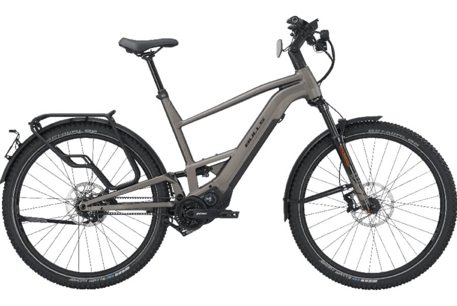 E-Bike mit Pinion Getriebe und Bosch Motor, seitliche Ansicht