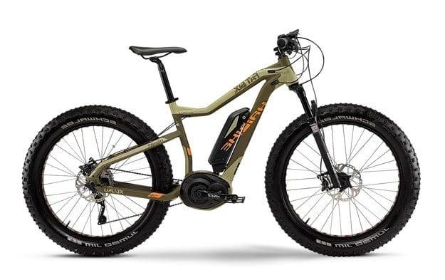 Haibike Fatbike mit Elektromotor und breiten Reifen