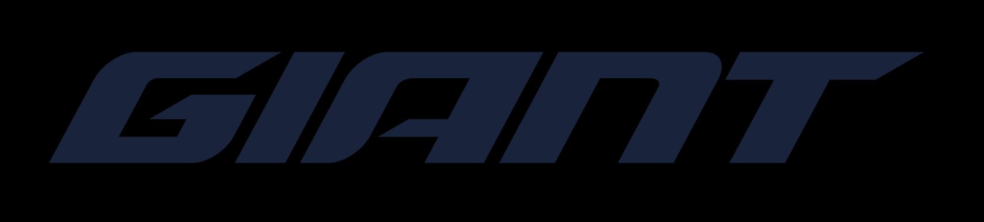 Das Giant Logo in RGB-Farben vor einem Asphalt-Hintergrund, ideal für Fahrrad-Enthusiasten und Markenliebhaber.