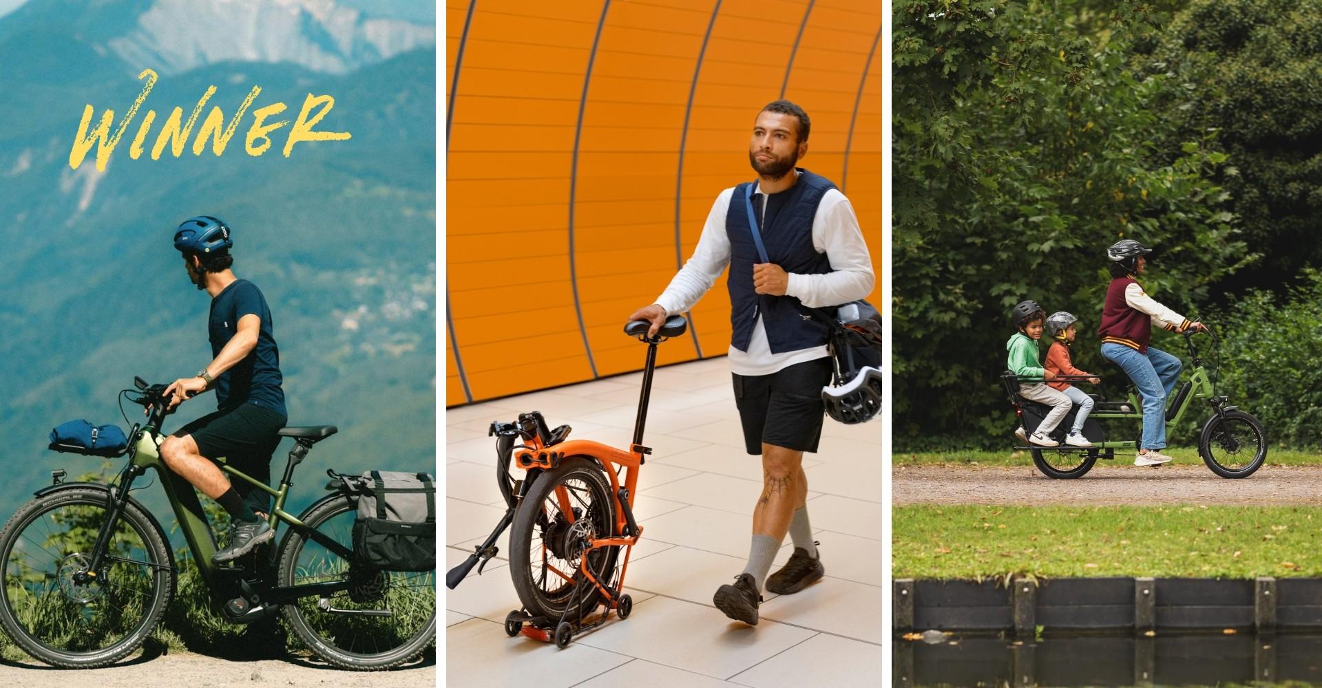 Design & Innovation Award 2025. 3 verschiedene e-Bikes von Cannondale, Brompton und Velo de Ville
