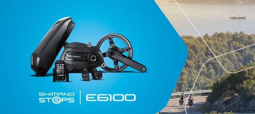 Shimano STEPS E6100 E-Bike-Motor mit Batterie und Display