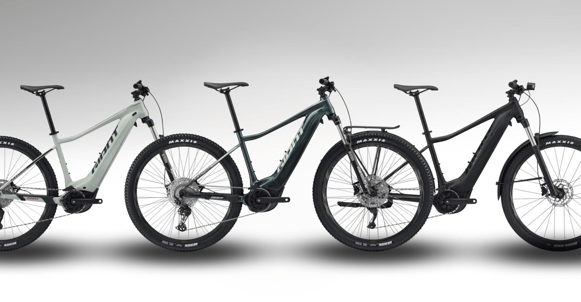 Die drei Giant Fathom E+ 2022 e-MTB Modelle