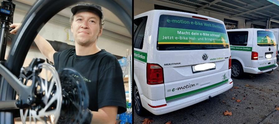 E-Bike Werkstatt und Servicefahrzeuge in Dietikon