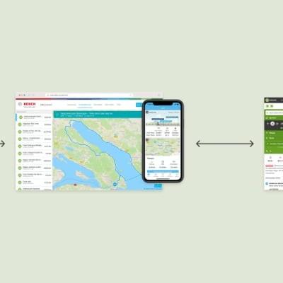 Darstellung von E-Bike-Navigations- und Planungssystemen