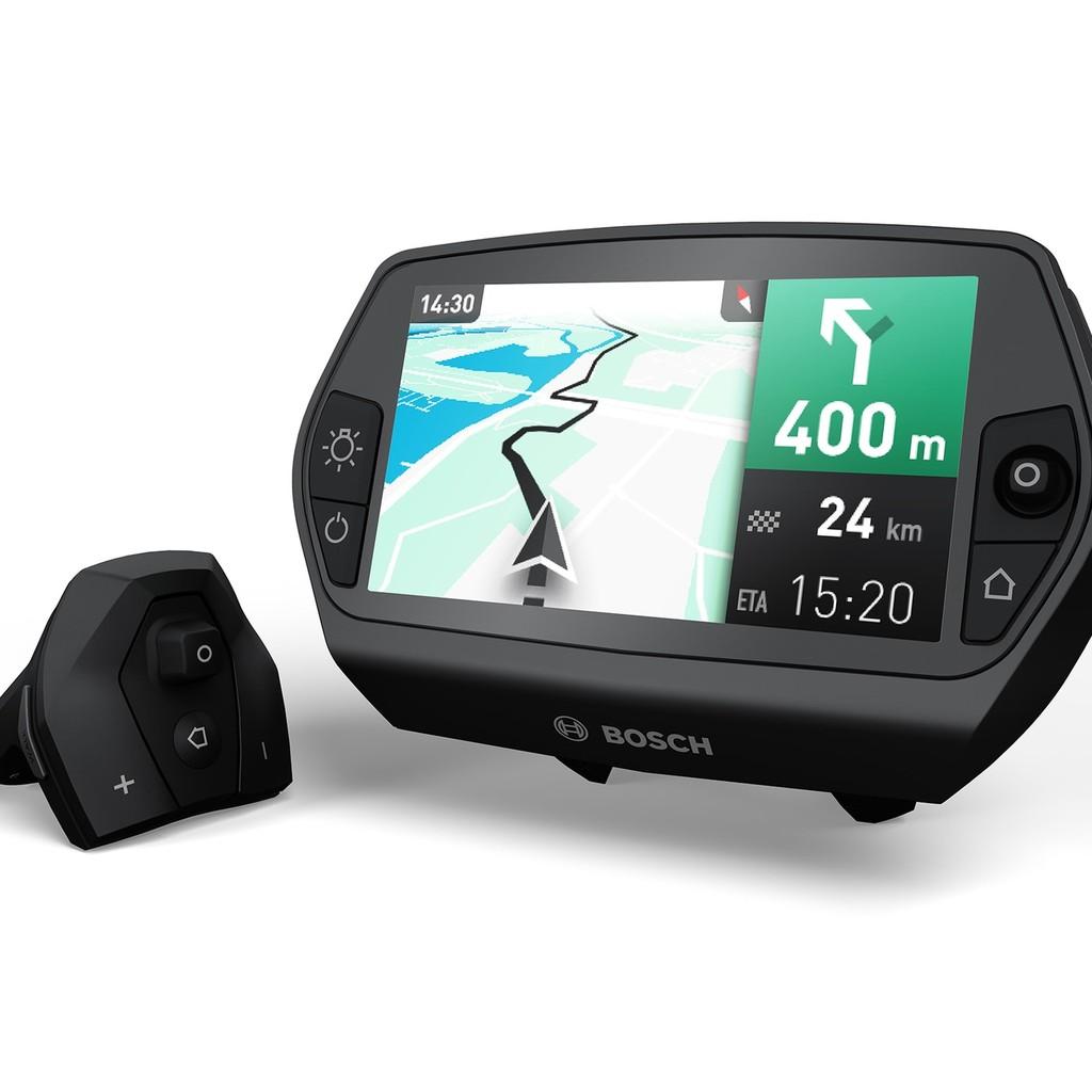 Bosch Nyon E-Bike-Display und Bedieneinheit bieten Navigations-, Fitness- und Fahrdaten in einem modernen Design.