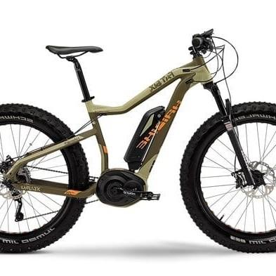 Haibike Fatbike mit Elektromotor und breiten Reifen