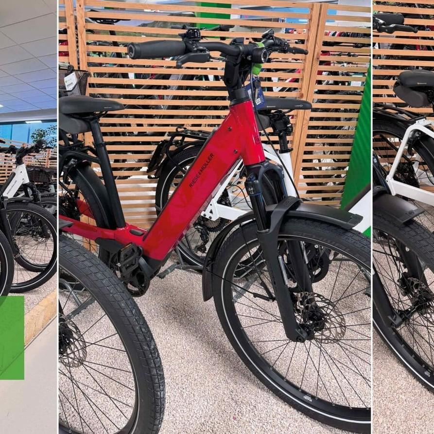 Riese & Müller Nevo4 GT E-Bikes in verschiedenen Farben