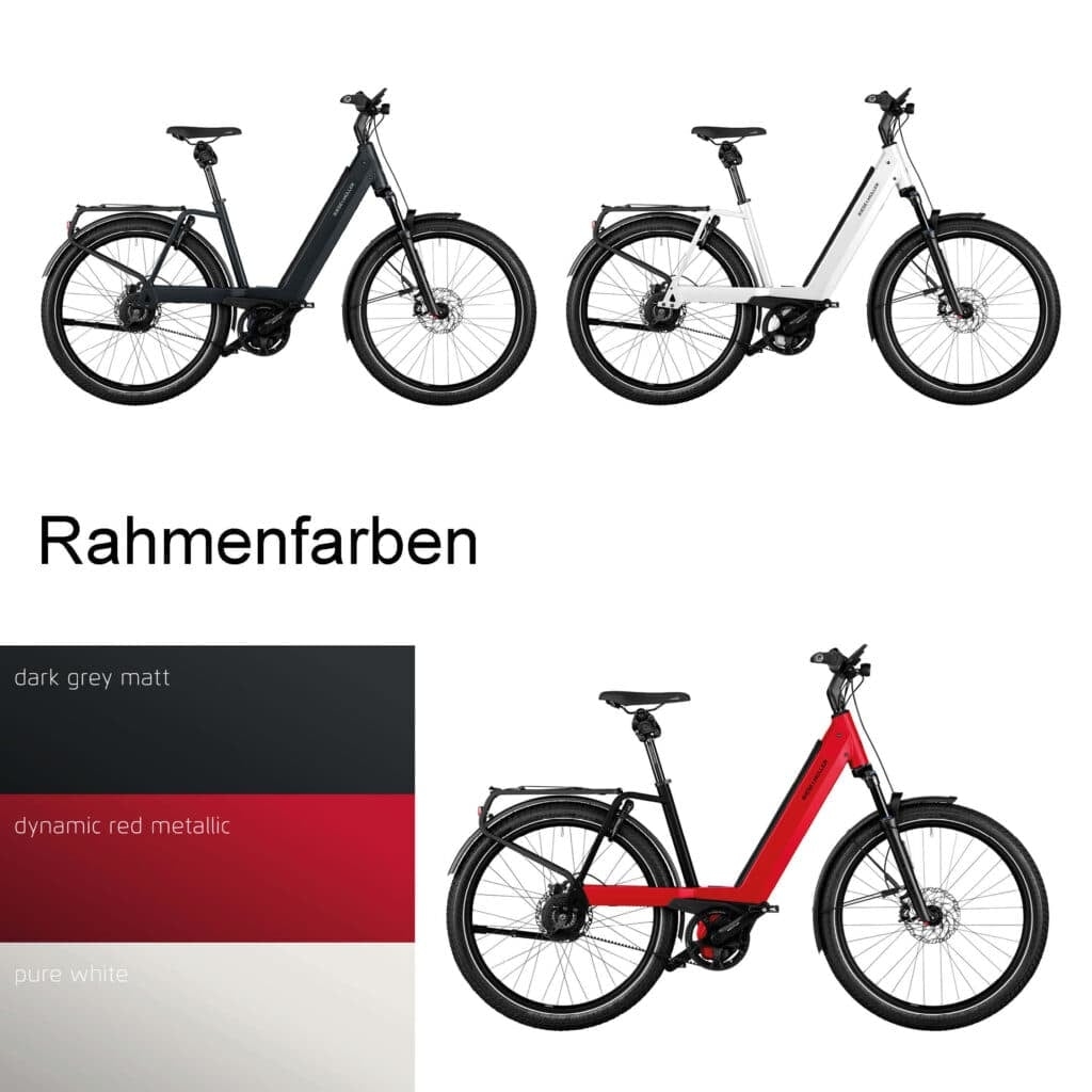Nevo E-Bike Rahmenfarben: Dark Grey, Red Metallic, Pure White
