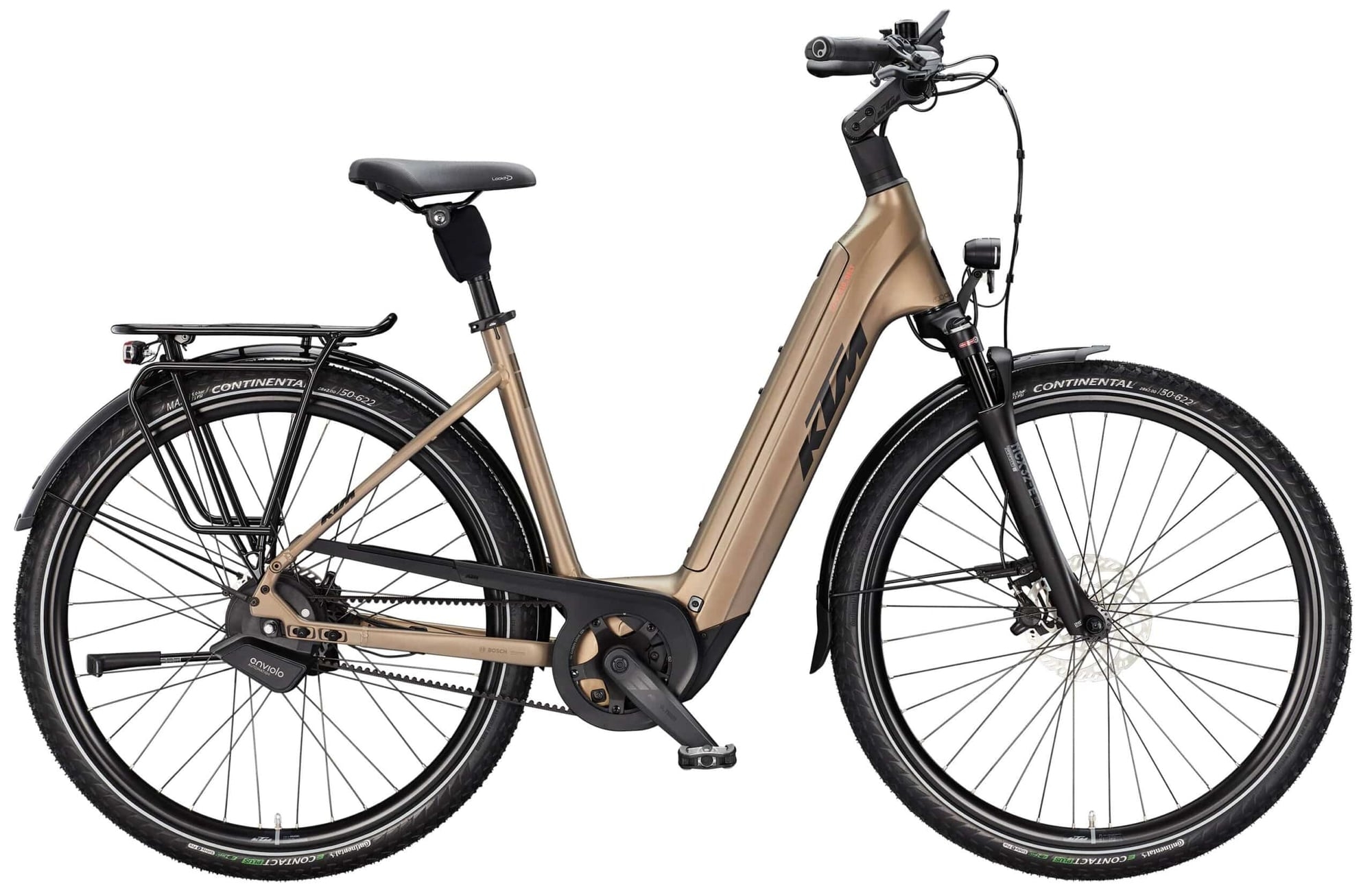 KTM Macina E-Bike mit tiefem Einstieg und Scheibenbremsen